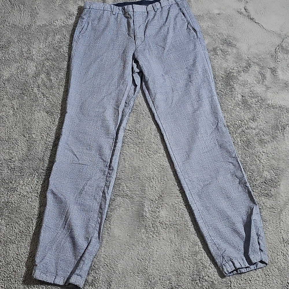 Hugo Boss Virgin Wool Grey Dress Jogger Pants Size 32